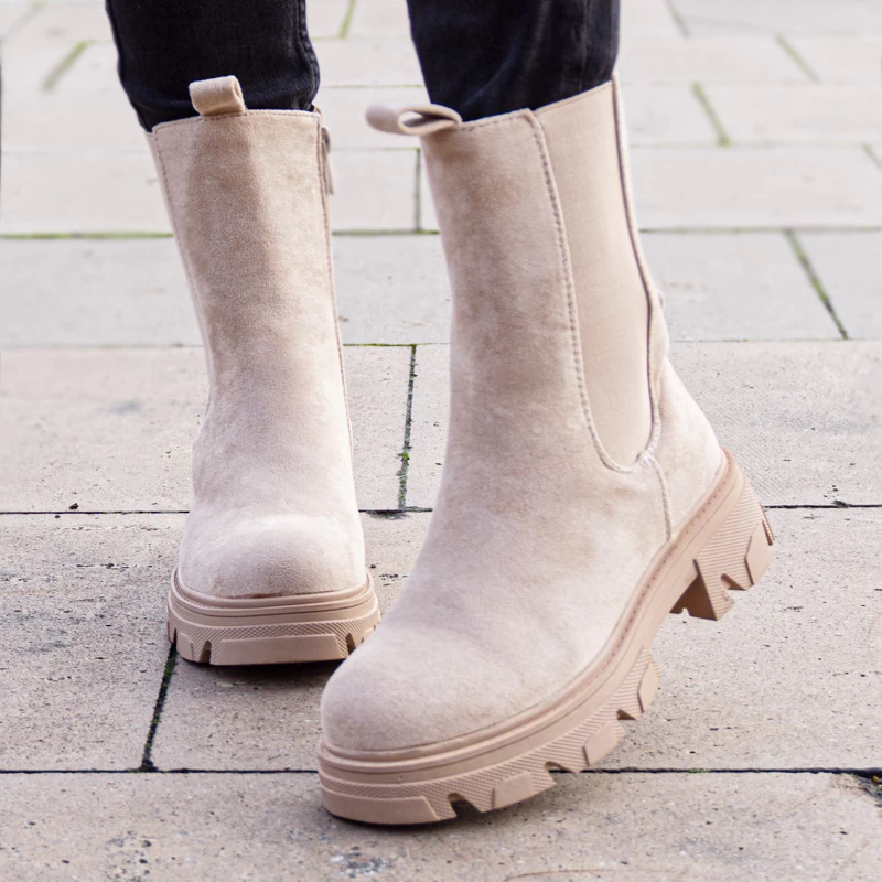 Γυναικεία μποτάκια 0118-4 beige