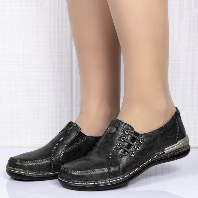 Обувки 9529-9 black/grey