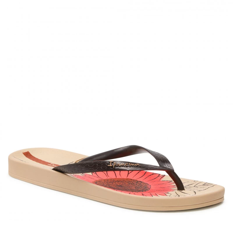 Джапанки с пръст 83178 Beige/Brown/Pink