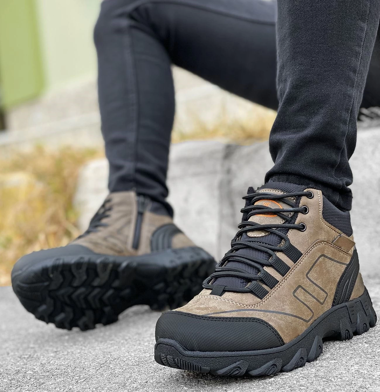 Ανδρικές μπότες 600014 brown