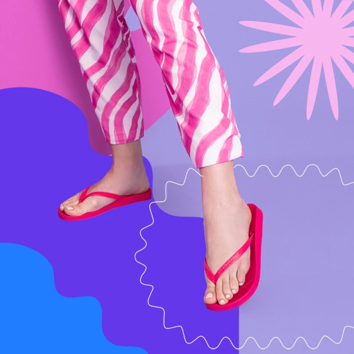 Джапанки с пръст 82591 Pink
