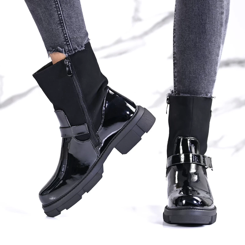 Ženski škornji B5605-1 Black