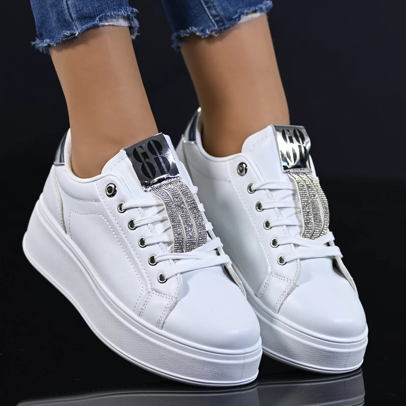 Сникърси D2305-3 White/silver