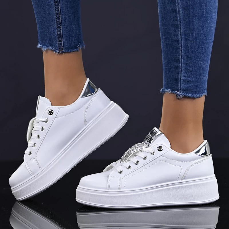 Сникърси D2305-3 White/silver