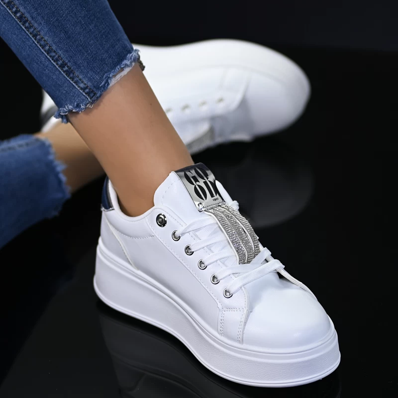 Сникърси D2305-3 White/silver