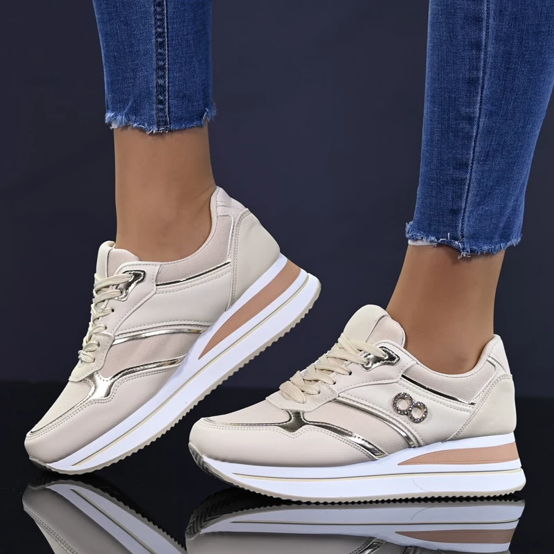 Спортни маратонки D2339-3 Beige