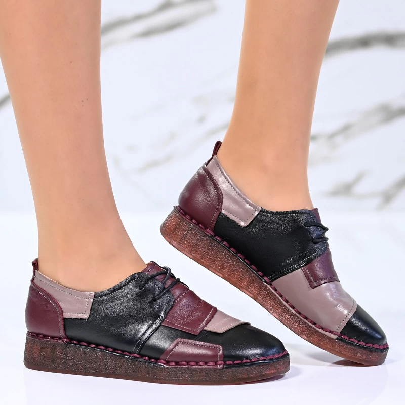 Čevlji naravno usnje 043070 Black