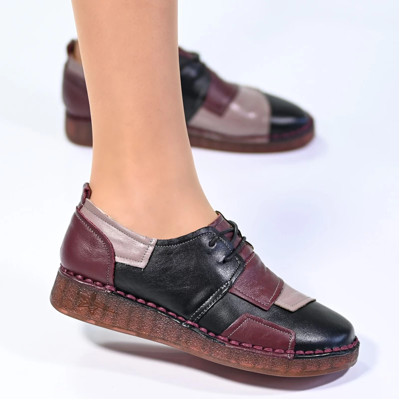 Čevlji naravno usnje 043070 Black