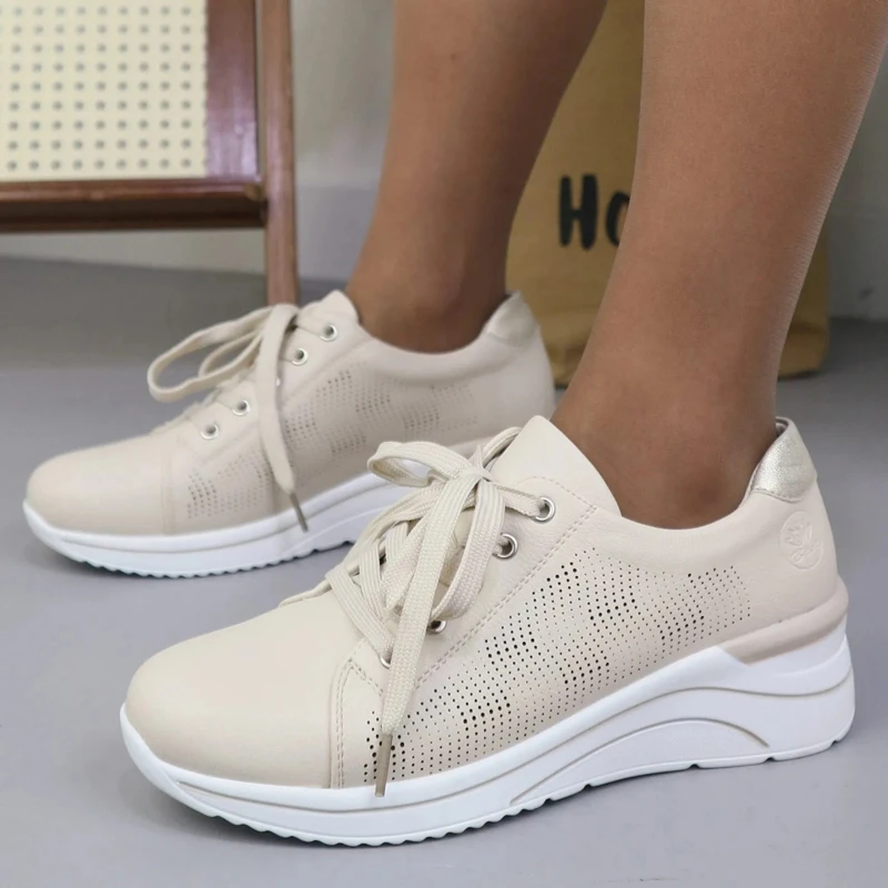 Ženske tenisice s platformom A1115-3 Beige