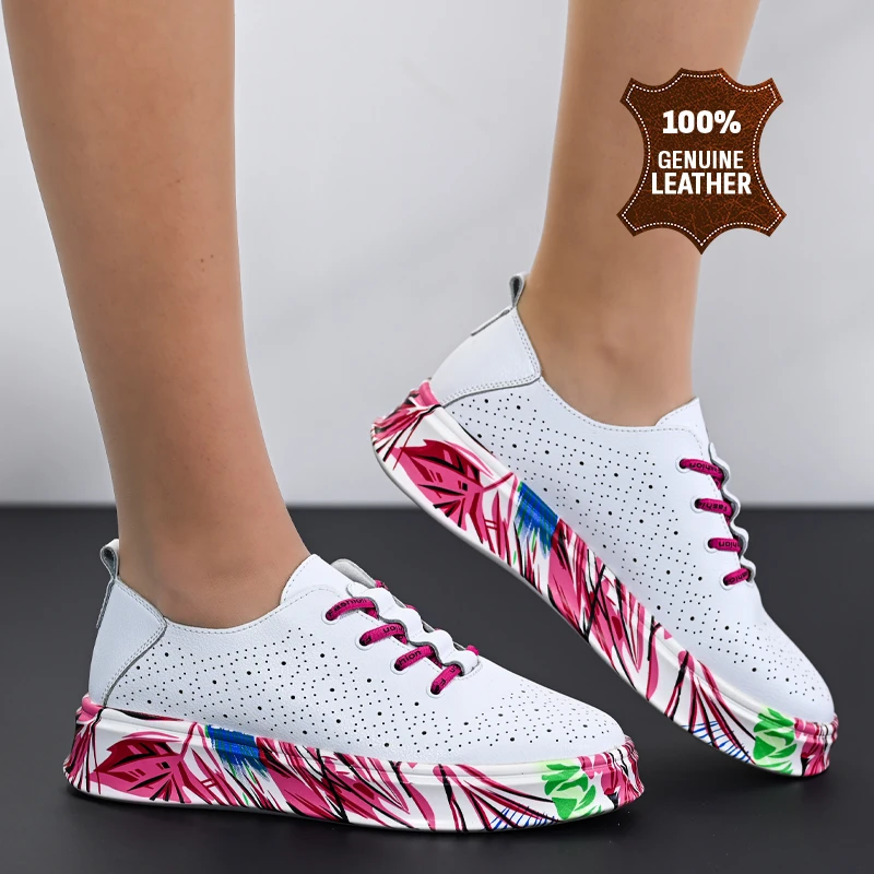 Обувки естествена кожа W595002 Fuxia