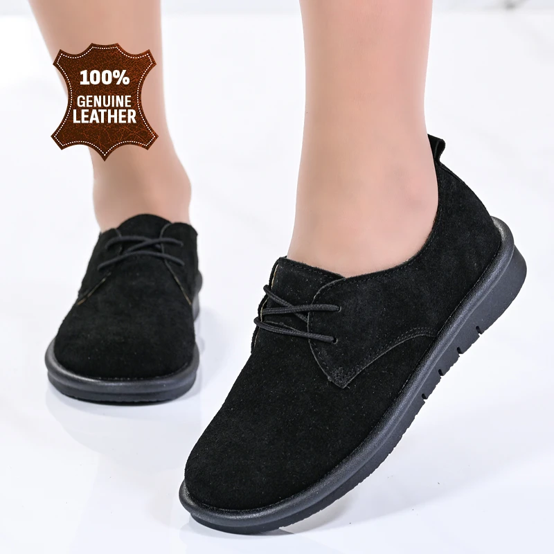 Обувки естествена кожа W186073 Black