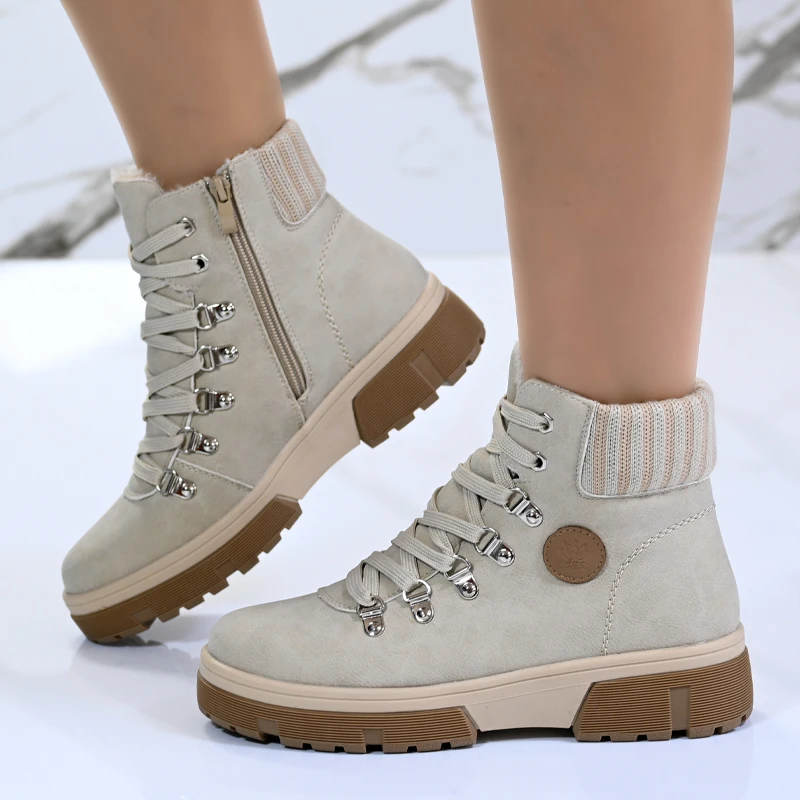 Ежедневни дамски боти B18036-2 Beige