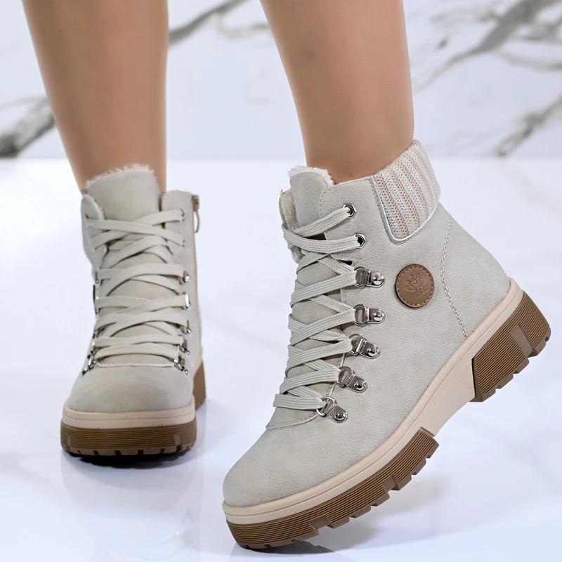 Ежедневни дамски боти B18036-2 Beige