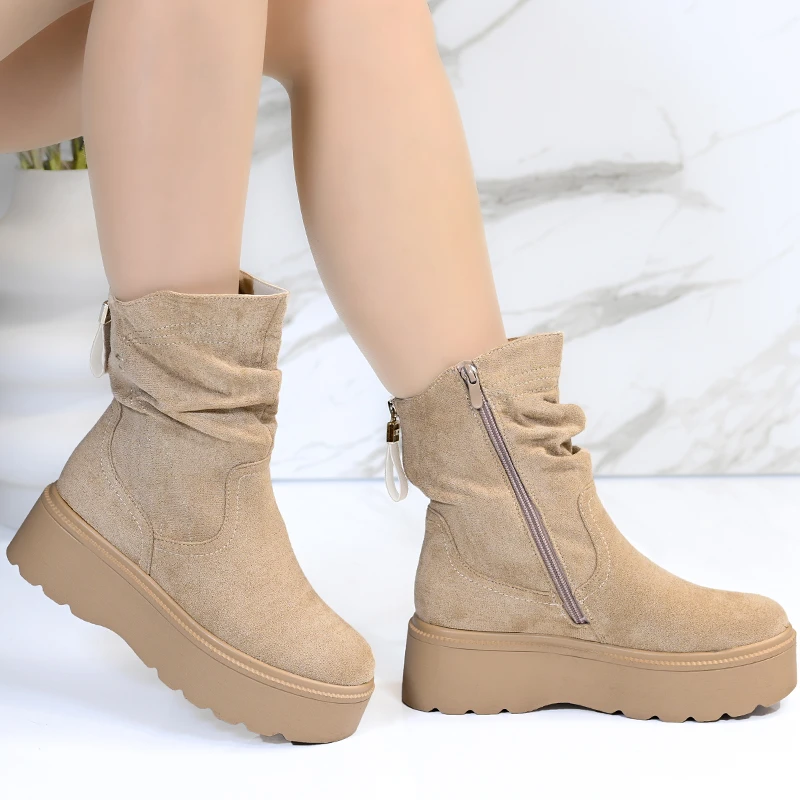 Ежедневни дамски боти B4173-2 Khaki