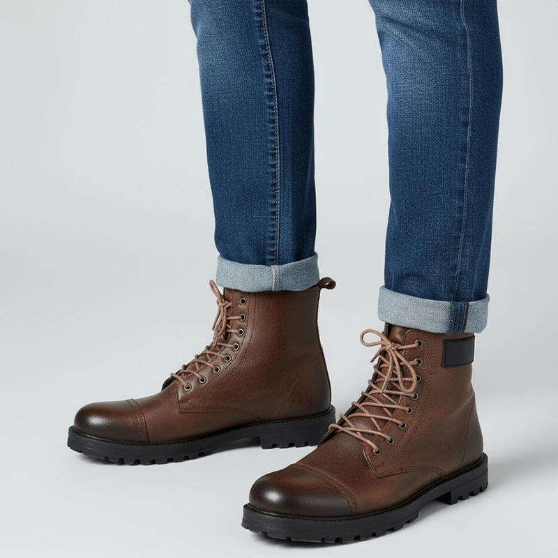 Мъжки боти 856 Lt. brown