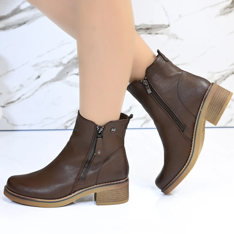 Елегантни боти B1022-4 Brown