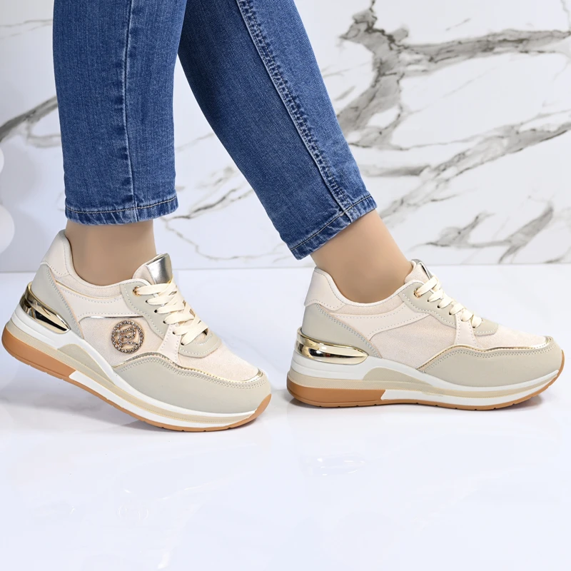 Спортни маратонки D2412-2 Beige
