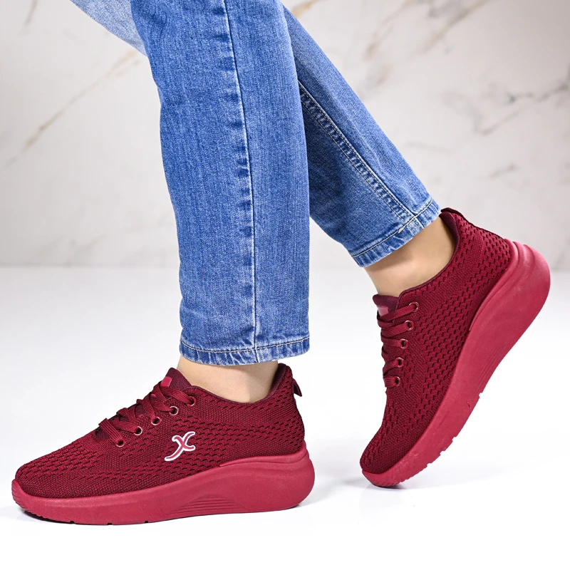Спортни маратонки D06036-3 Bordo