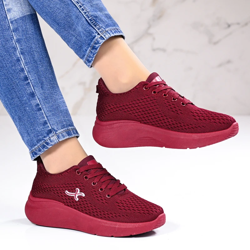 Спортни маратонки D06036-3 Bordo