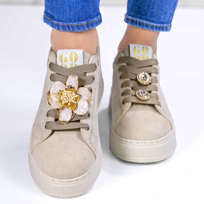 Sneakers D06051-2 Beige