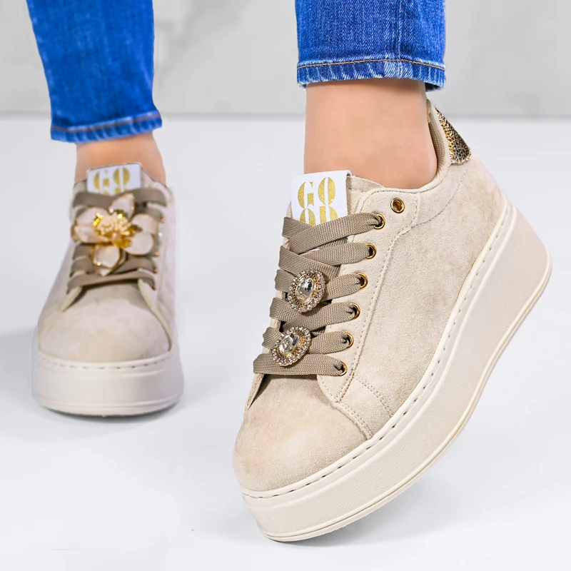 Sneakers D06051-2 Beige