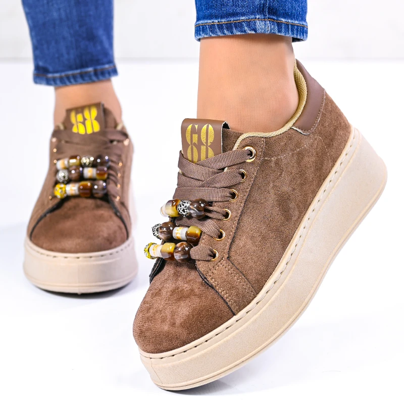 Sneakers D06050-2 Brown 