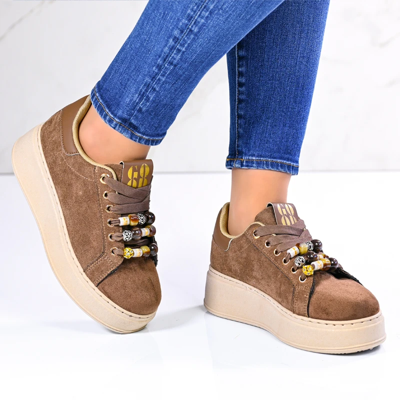 Sneakers D06050-2 Brown 