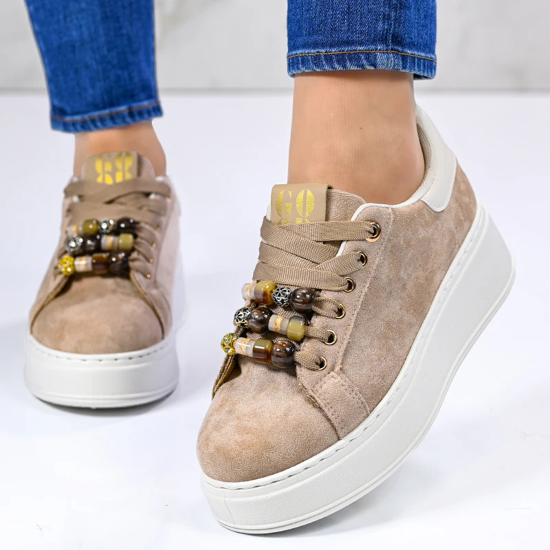 Sneakers D06050-3 Beige