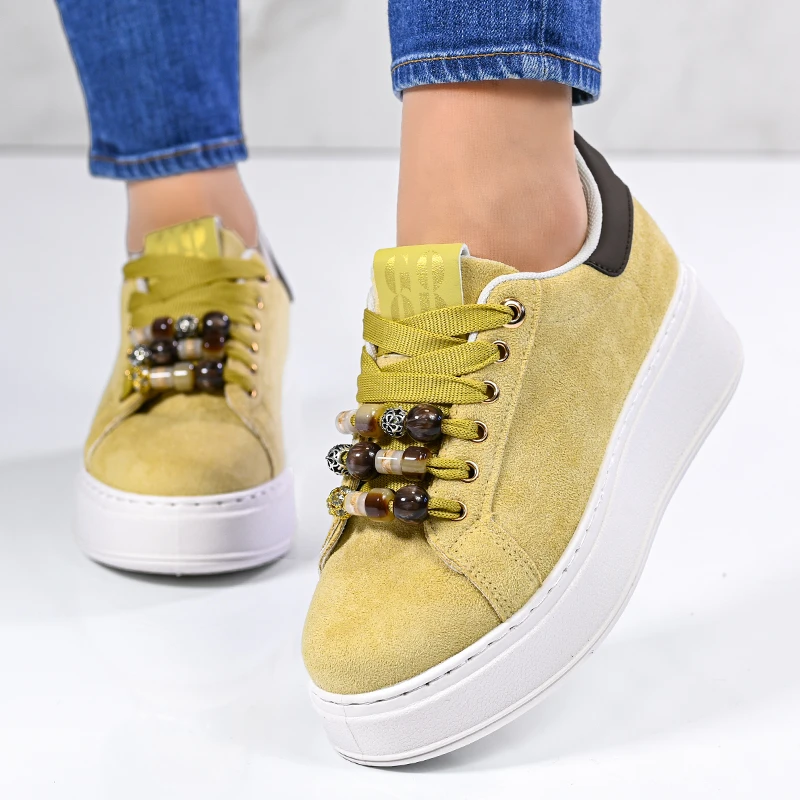 Sneakers D06050-4 yellow 