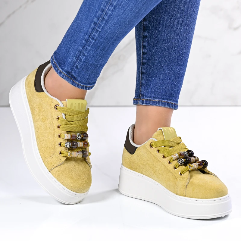 Sneakers D06050-4 yellow 