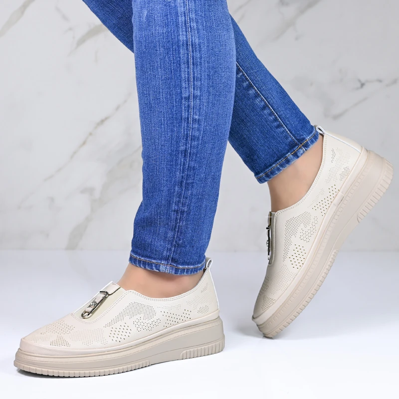 Ежедневни дамски обувки  A18078-3 Beige