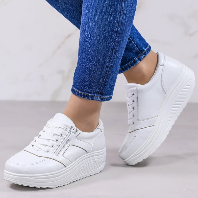 Ежедневни дамски обувки  D18066-2 White