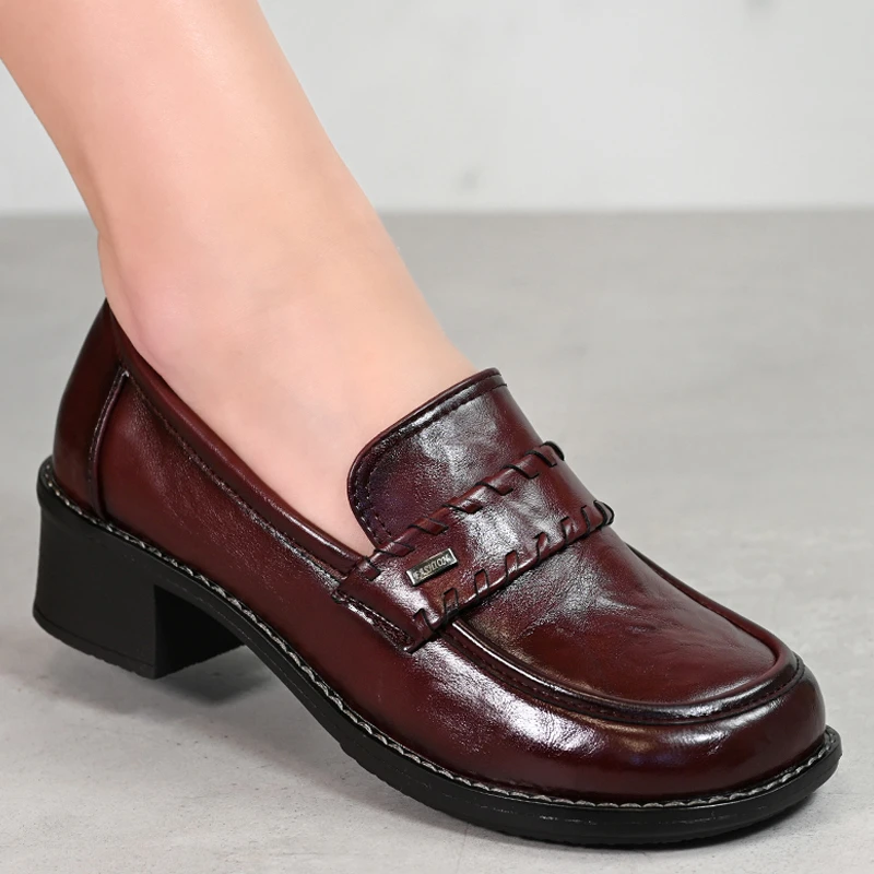 Елегантни дамски обувки A18182-3 Bordo