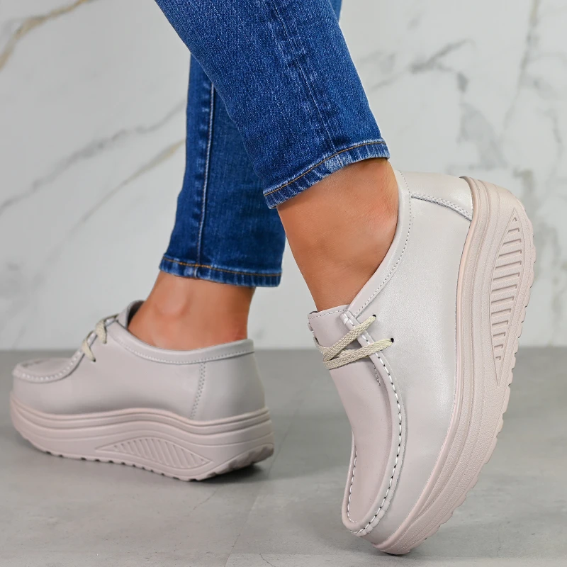 Čevlji naravno usnje 186062 Beige