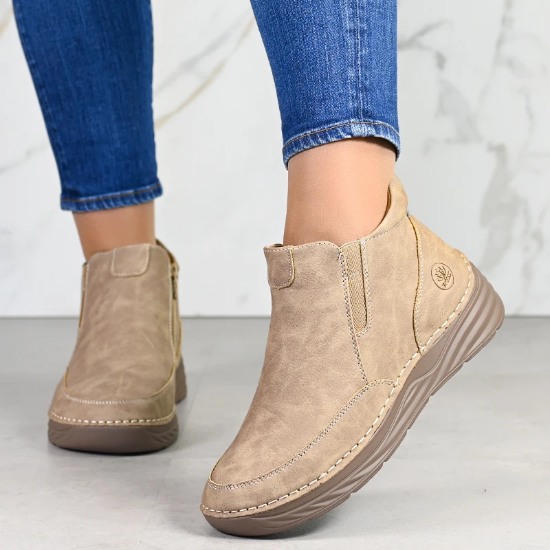 Ежедневни дамски боти B18187-4 Beige