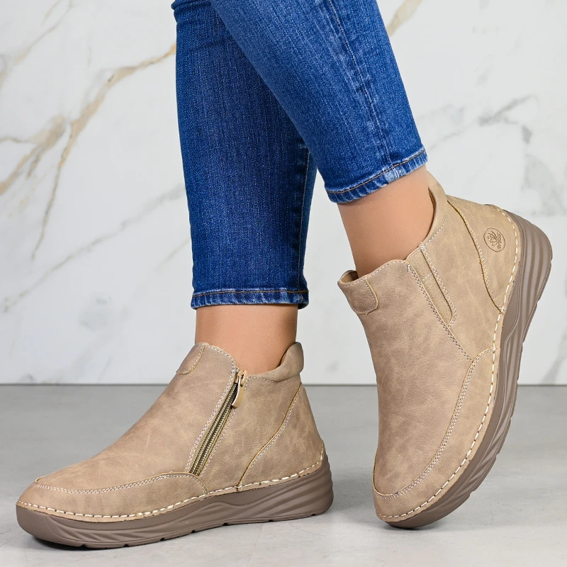 Ежедневни дамски боти B18187-4 Beige