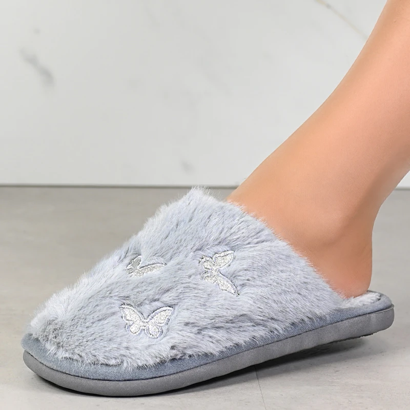 Дамски пантофи D50047 Gray