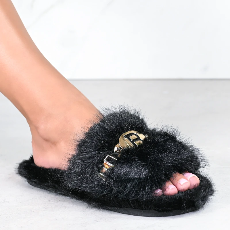 Дамски пантофи 52002 Black
