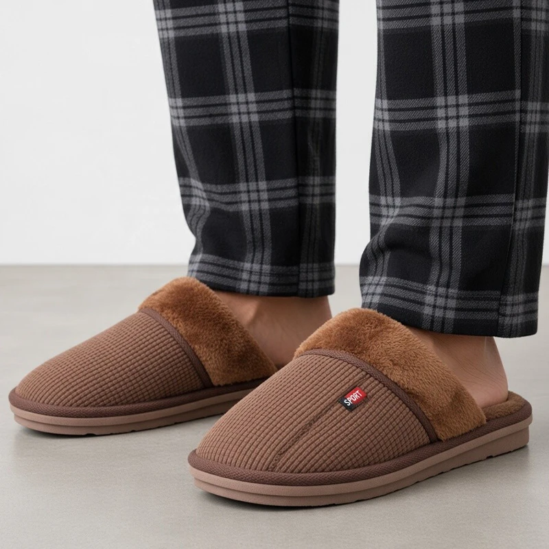 Мъжки пантофи W138665 Brown