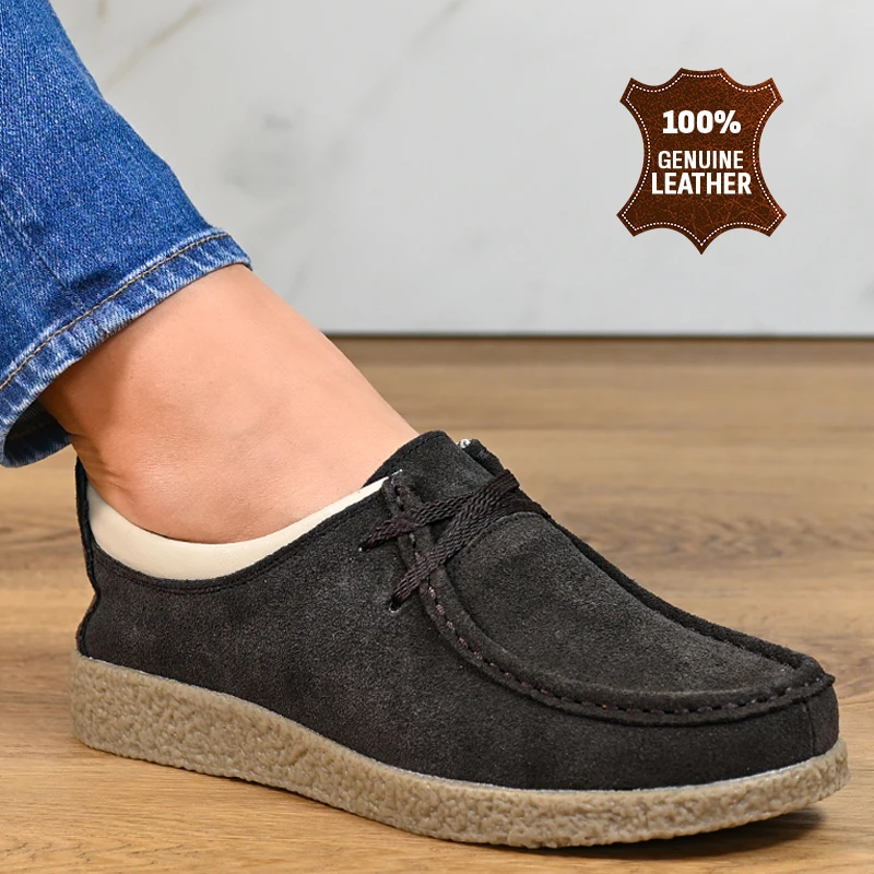 Обувки естествена кожа 186004 Brown