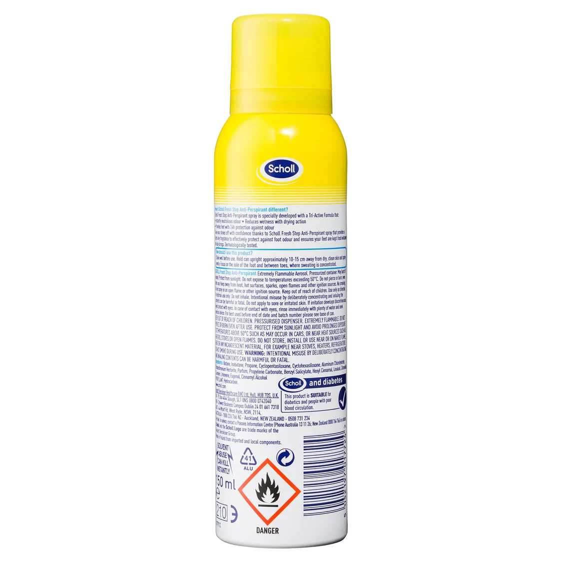 SCHOLL EXPERT CARE DEODORANT V PRŠILU ZA STOPALA 150ML