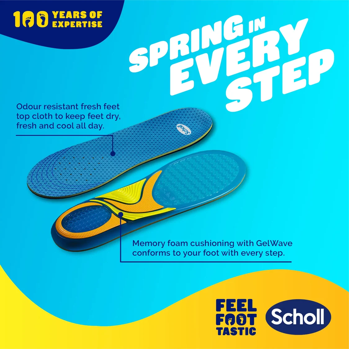 SCHOLL Gel Activ Casual VLOŽEK ZA MOŠKE ČEVLJE ZA VSAKDAN