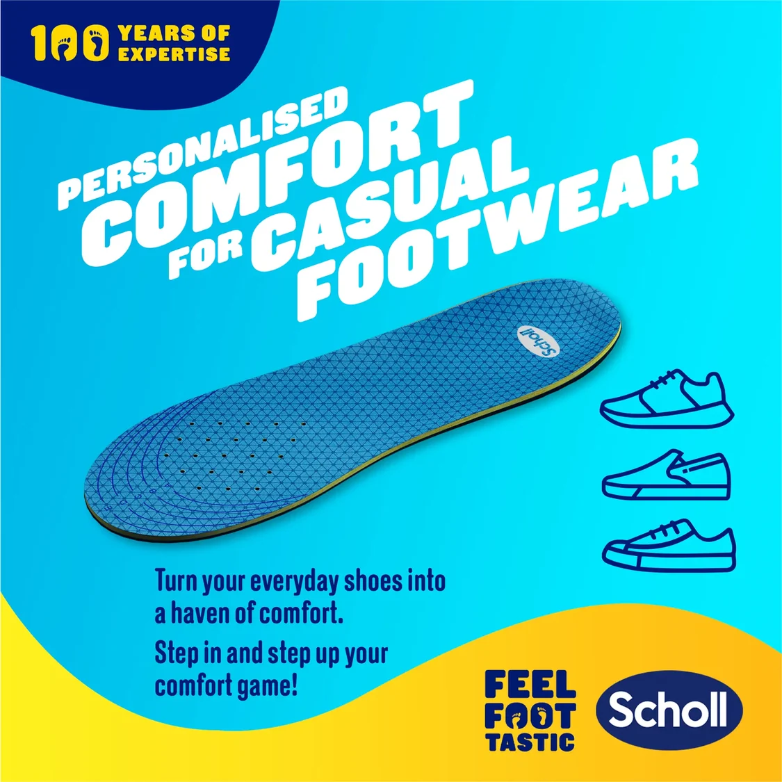 SCHOLL Gel Activ Casual VLOŽEK ZA MOŠKE ČEVLJE ZA VSAKDAN