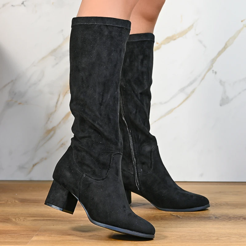 Dámské kozačky B04066-1 Black