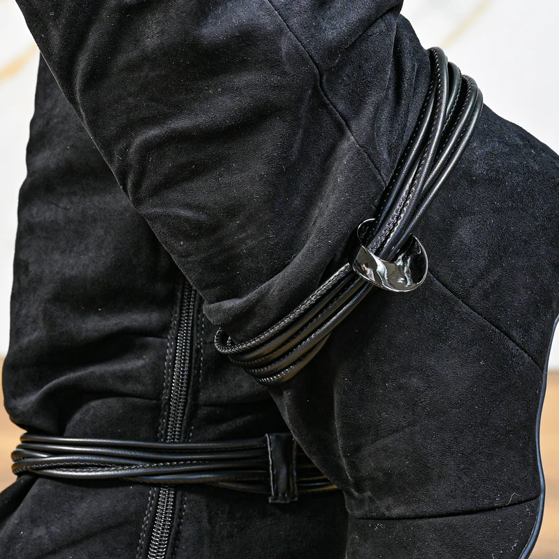 Dámské kozačky B04068-1 Black